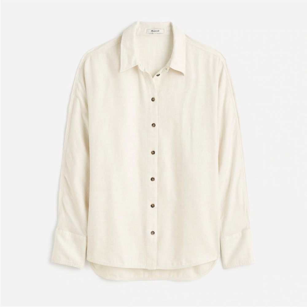 Madewell Cream Button-Down Shirt